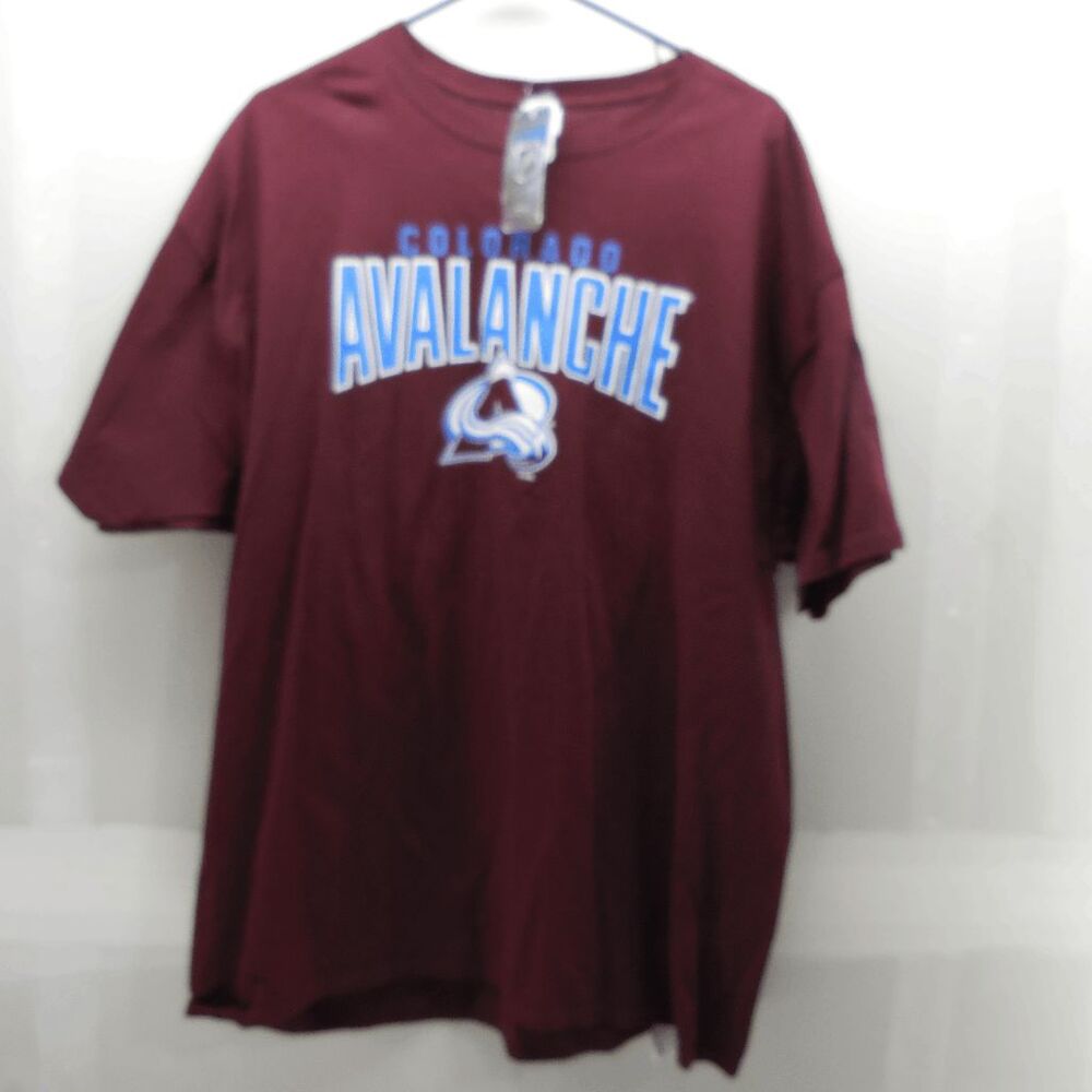 NHL COLORADO AVALANCHE VINTAGE Hanes Made‎ t-shirt Burgundy Men’s XXL NEW!